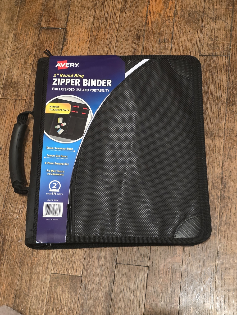 Avery Black Zippered Tablet & Accessory Sleeve
